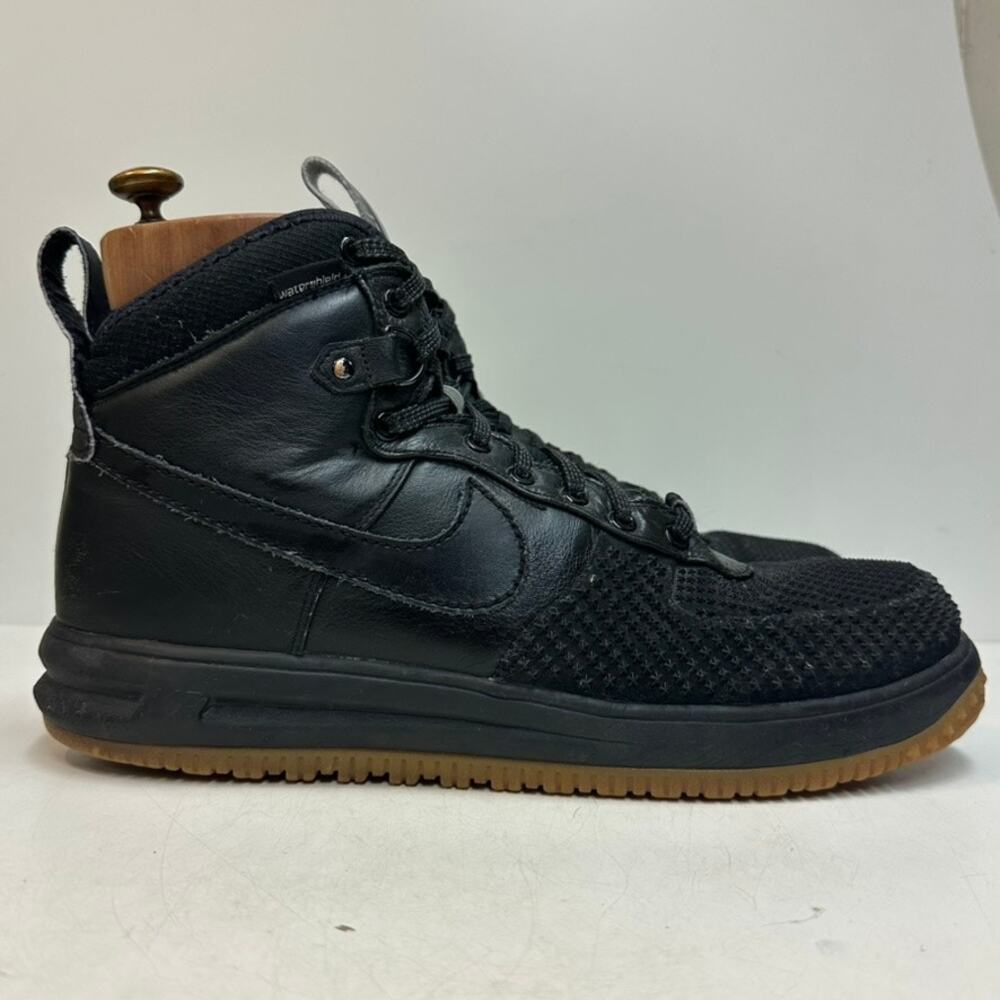 GUC Nike Lunar Force 1 Duckboot Black Gum Air Force 1 LF1 High Triple Black 14 D